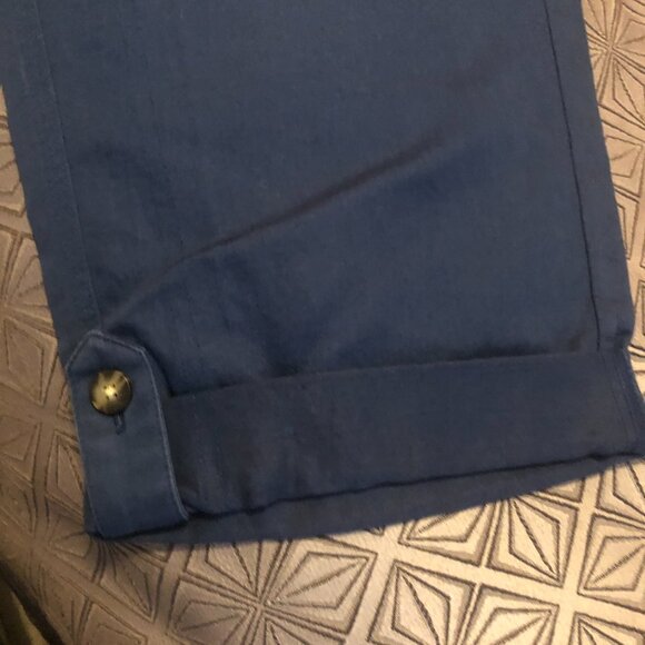 Women’s J. Jill Caper Capri Stretch Waist NAVY INK Blue Size L NWT - Picture 4 of 6